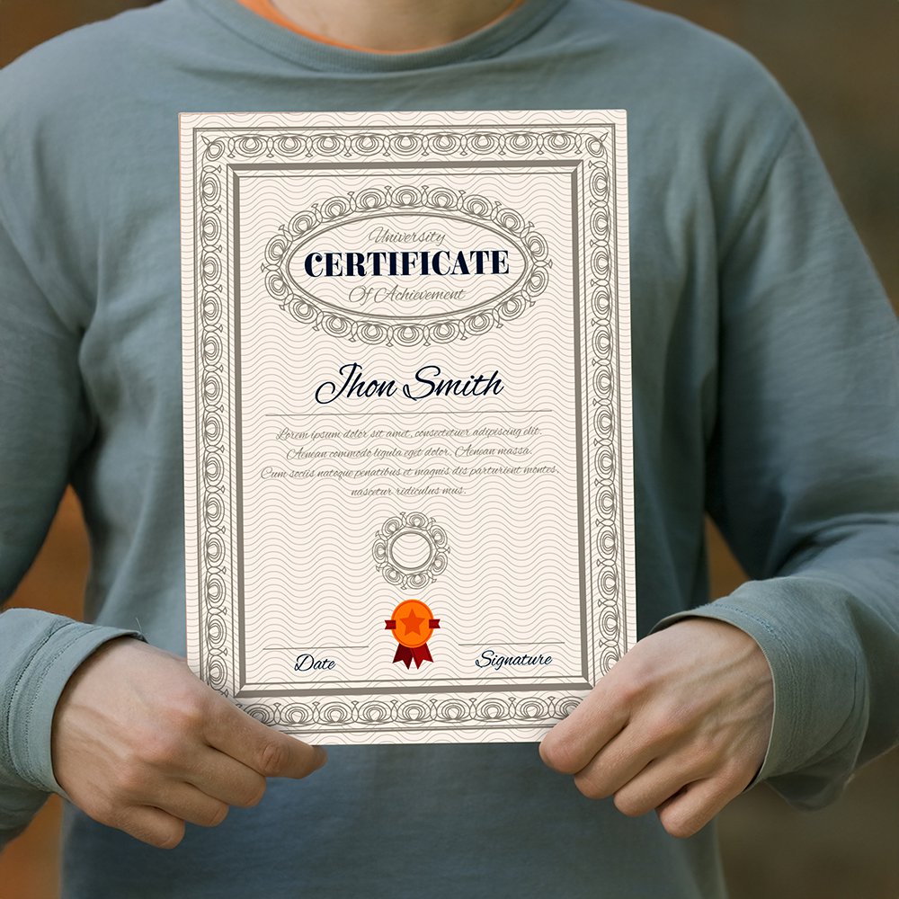 Variable Certificate Printing | A4 size | Horizontal Vertical | 300 gsm |