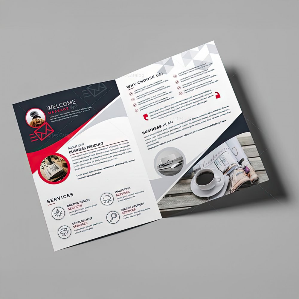 Art Paper | 4 Pages | A4 size | 300 gsm | Center Fold