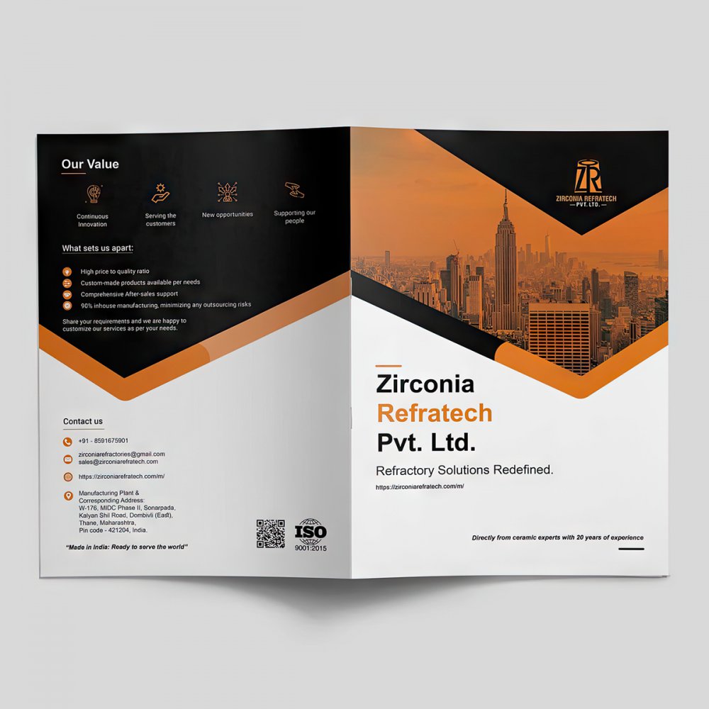 Art Paper | 4 Pages | A4 size | 300 gsm | Center Fold