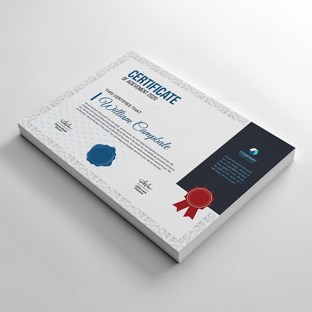 Premium Finish Certificates |A4 size | Horizontal Vertical | 300 gsm |