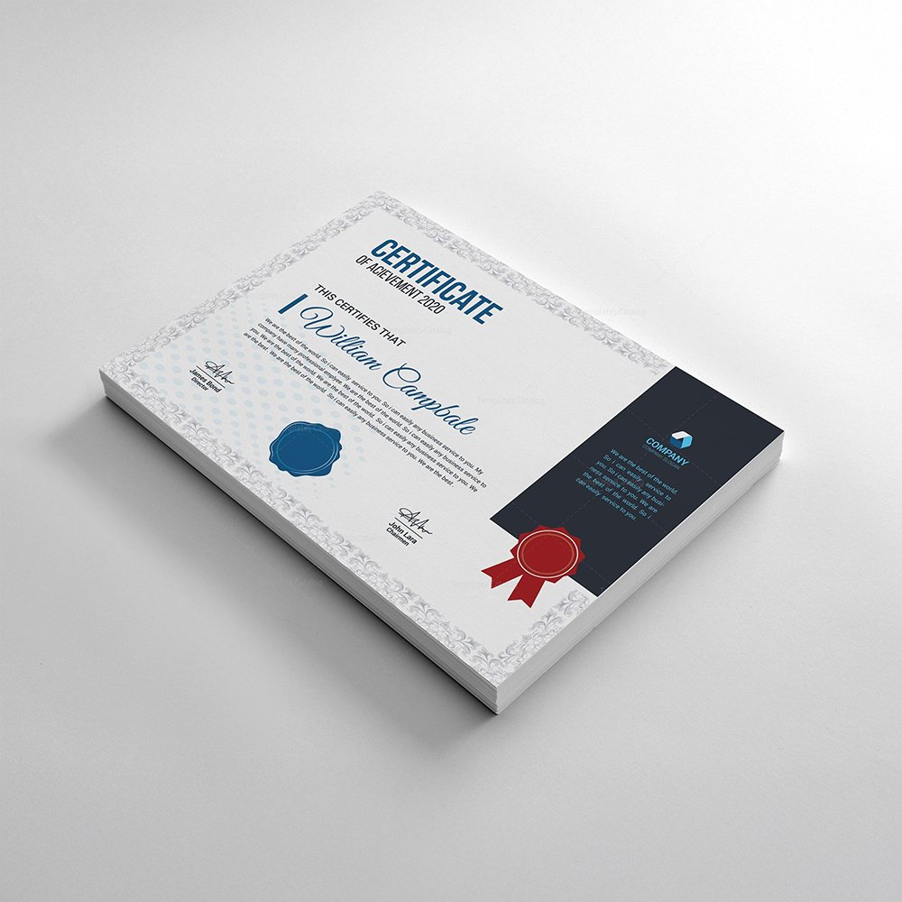 Premium Finish Certificates |A4 size | Horizontal Vertical | 300 gsm |