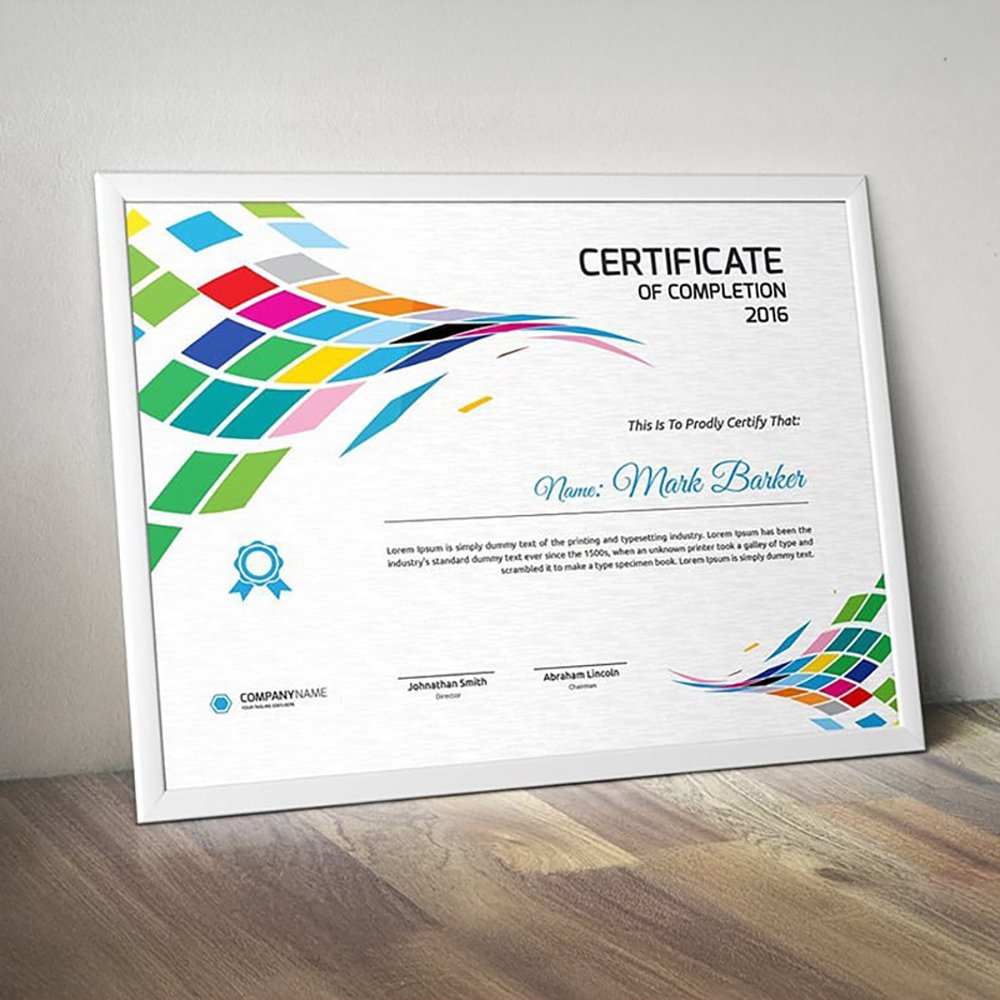 Framed Certificates |A4 size | Horizontal Vertical | 300 gsm |