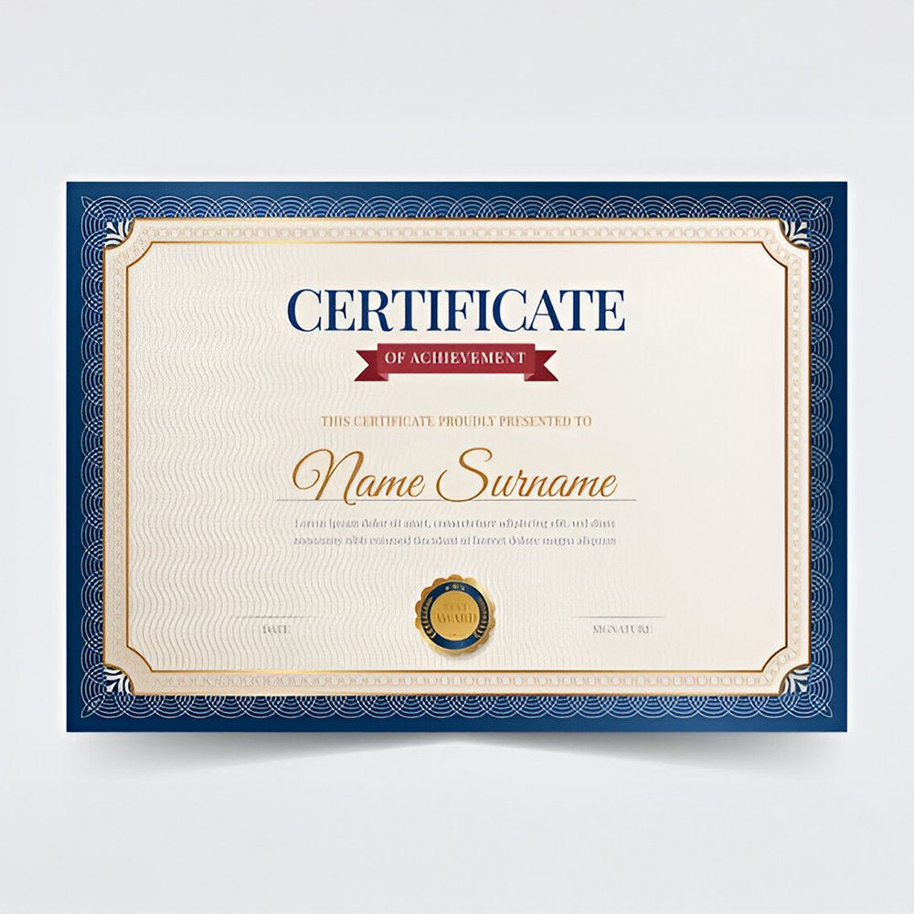Variable Certificate Printing | A4 size | Horizontal Vertical | 300 gsm |